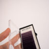 Extension ciglia mix bicolor nero viola fibra seta Museelashes per lash maker professionisti.