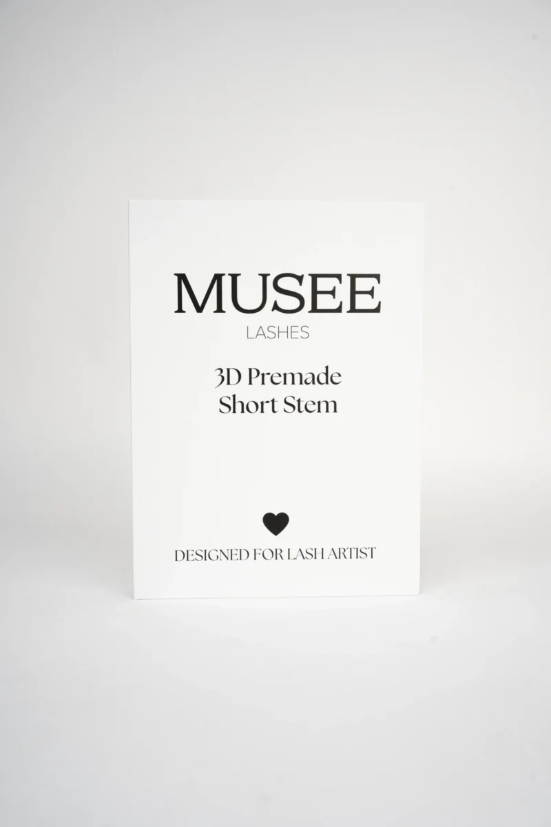 Ventaglio pronto 3D short stem stelo corto Musee Lashes